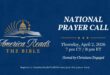 Join us in Prayer for America Reads the Bible